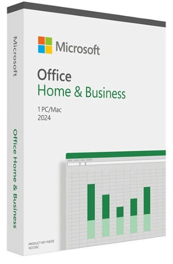 MICROSOFT Office Home&Business 2024 English / PC or Mac / Medialess