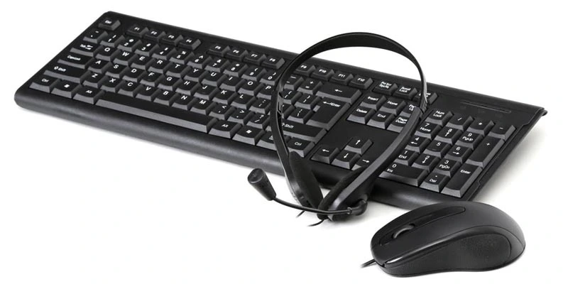 Office Set Fiesta 4IN1 Keyboard+Mouse+Headphones+Mouse Pad