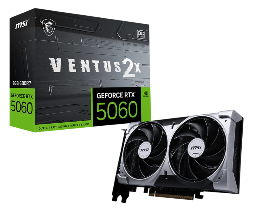 MSI GeForce RTX 5060 VENTUS 2X OC 8GB GDDR7