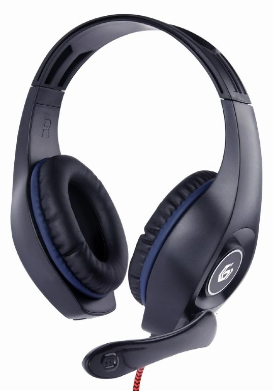 Headphones Gembird GHS-05 Gaming Black/Blue w/Mic