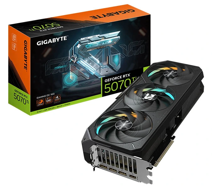 Gigabyte GeForce RTX 5070 Ti GAMING OC 16G GDDR7 HDMI/3xDP/DX12U/PCIe 5.0/WINDFORCE 3X