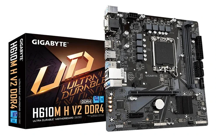 MB Gigabyte H610M H V2 DDR5 LGA1700 5600MHz/SATA3/M.2/USB3.2/Gbit LAN/PCIe 4.0/HDMI/VGA