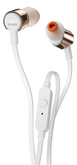 Earphones JBL T210 w/microphone Rose Gold