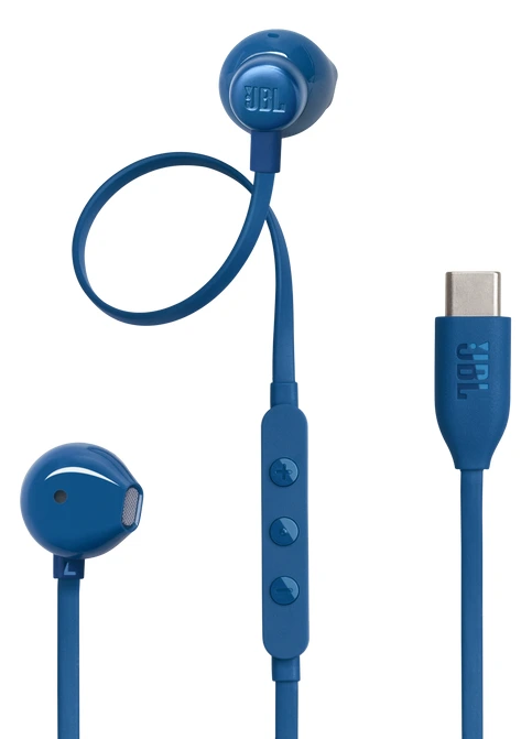Earphones JBL Tune 305 Type-C w/ Microphone Blue