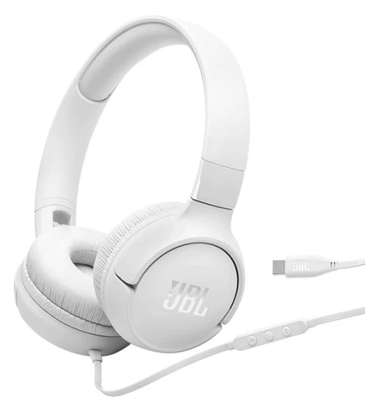 Headphones JBL Tune 520C USB Type-C White
