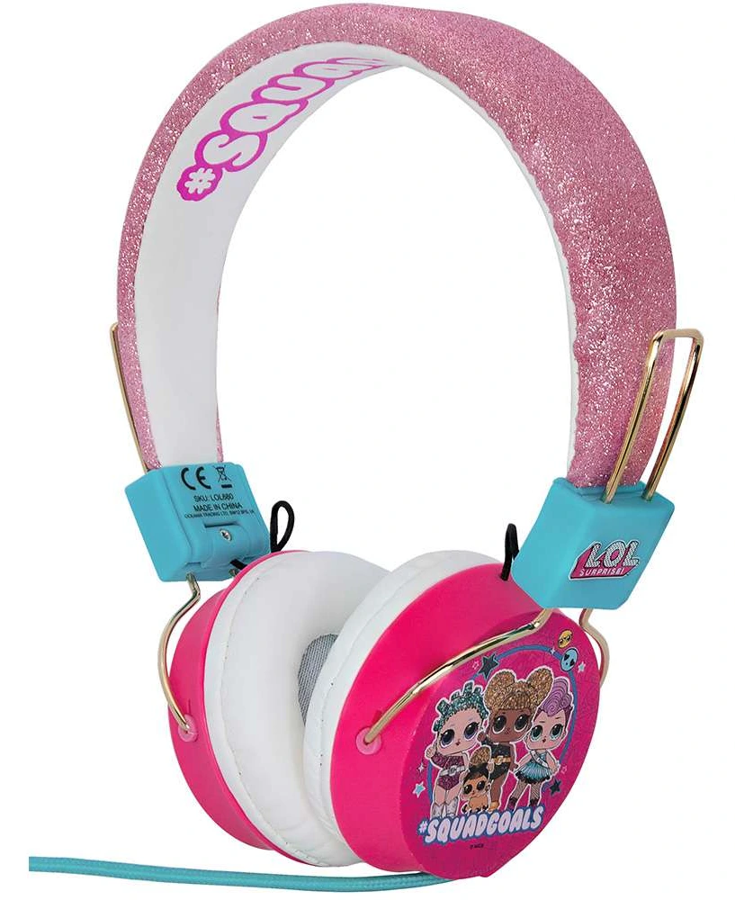 Headphones OTL Teen L.O.L Surprise! Squad Goals Glitter w/Stickers