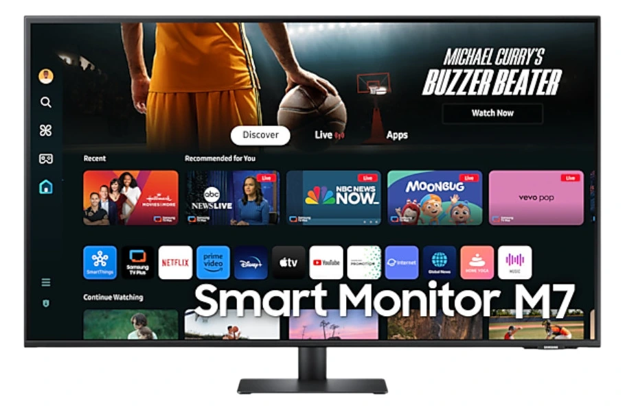 Monitor 43" Samsung LS43FM702UUXDU SMART M7 M70F Vision AI 4K ,HDMI,USB,Type-C,PD65W,Tizen,WiFi,BT