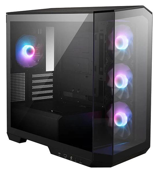 ATX Micro Tower Case MSI MAG PANO M100R PZ ARGB w/USB 3.2/Type-C/4x 120mm Fans