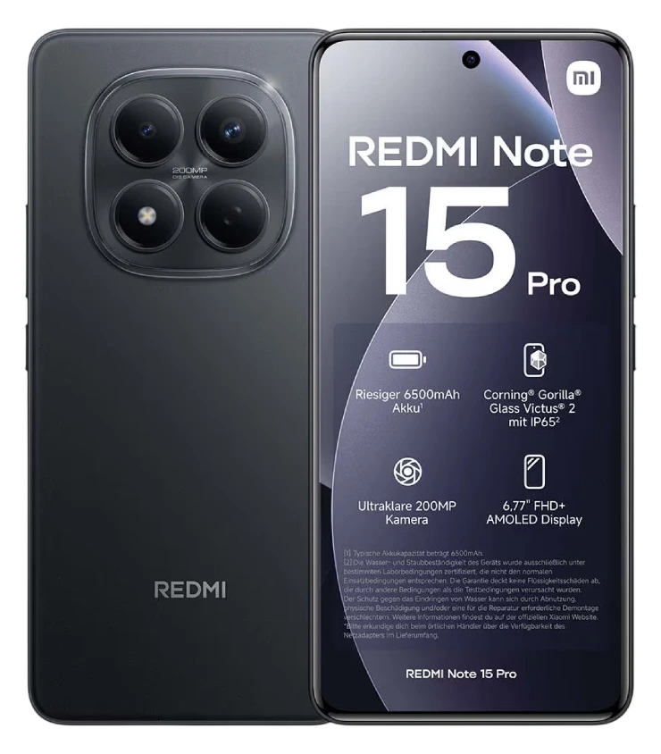 Xiaomi Redmi Note 15 Pro 12/512GB Black