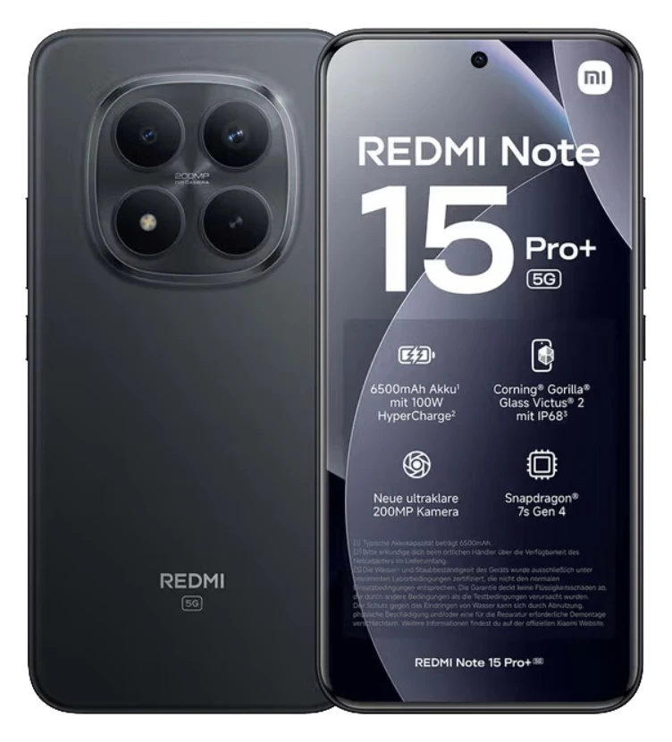 Xiaomi Redmi Note 15 Pro+ 5G 8/256 Black
