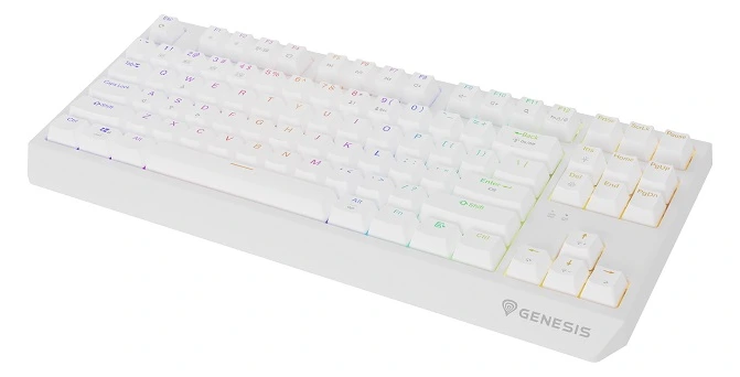 Тастатура Keyboard Genesis Gaming Thor 230 TKL Wireless Mechanical RGB White Outemu Red Switches