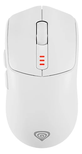 Mouse Genesis Wireless Gaming Zircon 500 10000DPI RGB White