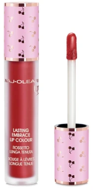 NAJ OLEARI Lasting Embrace течен кармин за усни - metallic red