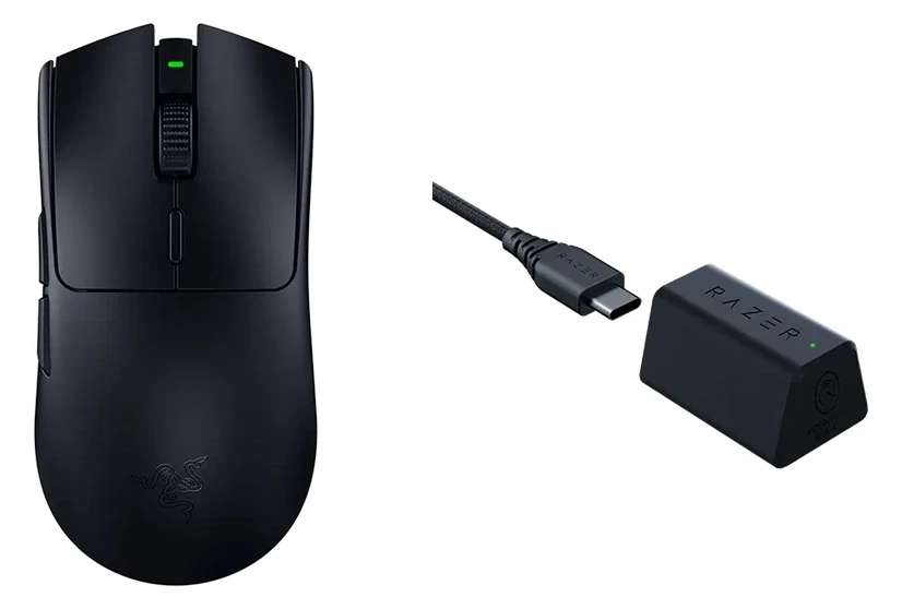 Mouse Razer DeathAdder V3 Pro Black HyperSpeed + HyperPolling Wireless Dongle Focus Pro Gaming
