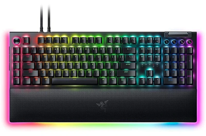 Тастатура Keyboard Razer BlackWidow V4 Pro Mechanical Gaming RGB Chroma Green Tactile Clicky Switch
