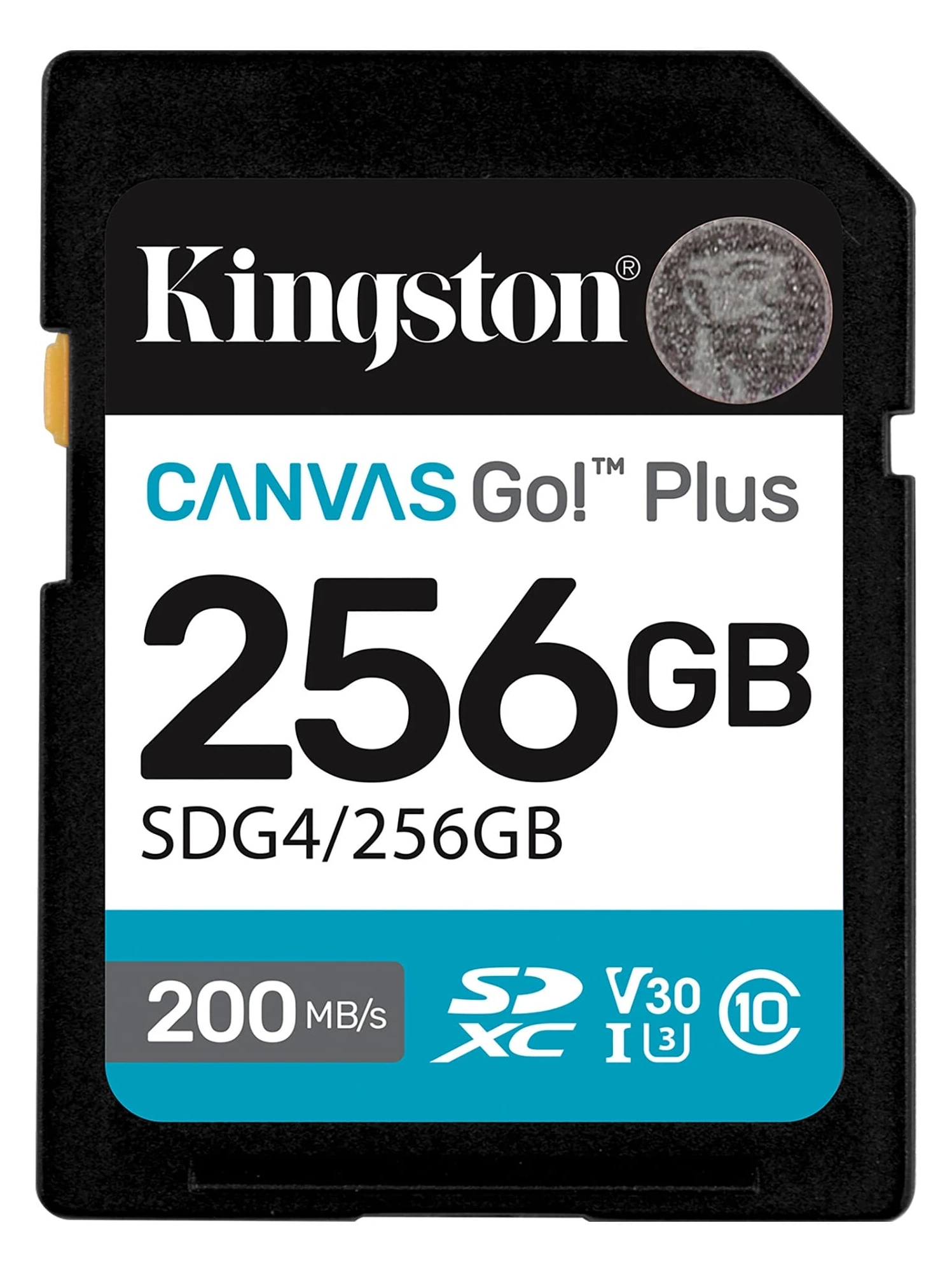 Secure Digital Kingston 256GB SDXC Canvas Go Plus! 200R/160W CL10 UHS-I U3 V30