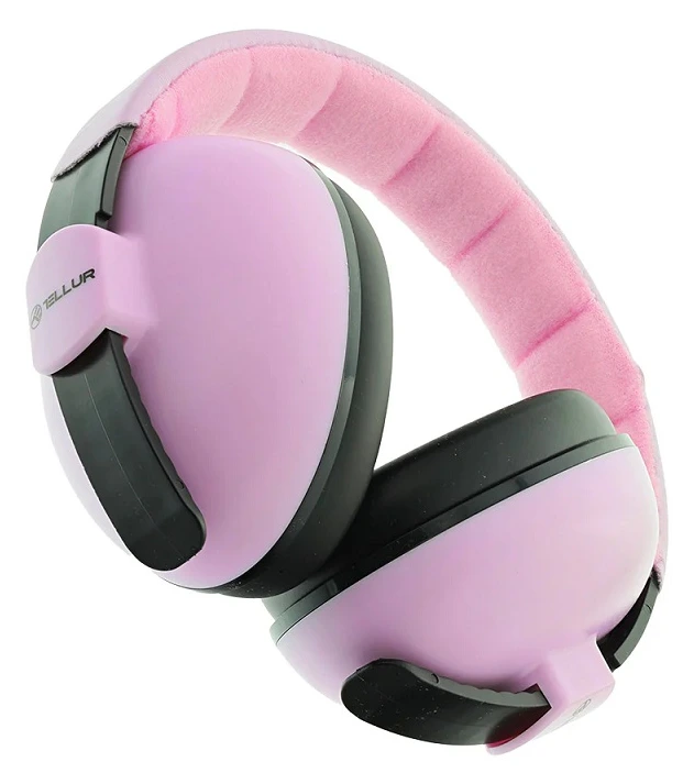 Noise Reduction Earmuffs Tellur For Kids/Antiphones Pink
