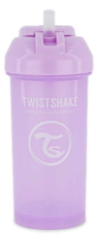 TWISTSHAKE 78591 Чаша со цевка 6+ месеци 360мл Пастелно Виолетов