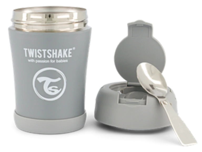 TWISTSHAKE 78751 Изолиран сад за храна Сиво 350мл