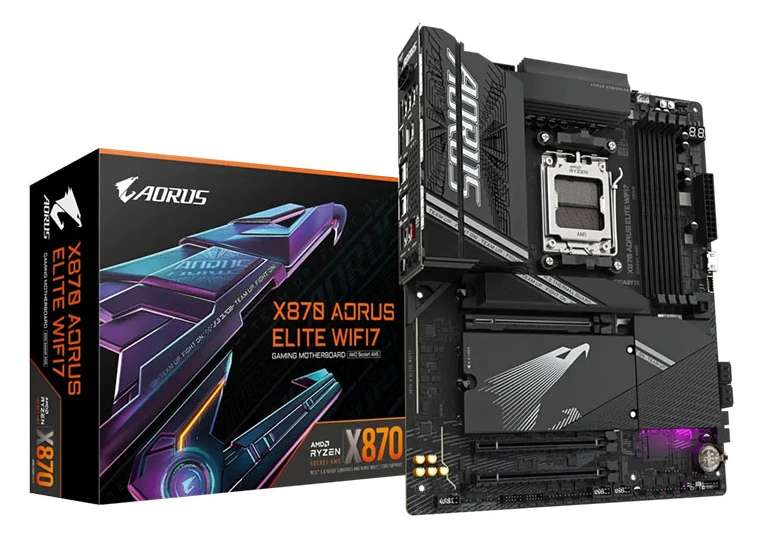 MB Gigabyte X870 AORUS ELITE WIFI7 AM5 DDR5 8000MHz OC/4xM.2/BT5.4/USB3.2/PCIe 5.0/HDMI