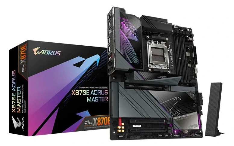 MB Gigabyte X870E AORUS MASTER AM5 DDR5 8600MHz OC/SATA3/4xM.2/Type-C/WIFI 7/BT/5Gb/PCIe5.0 DP/HDMI