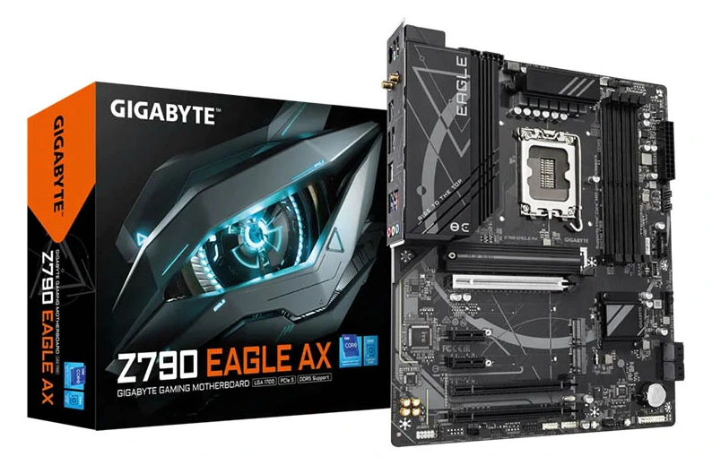 MB Gigabyte Z790 EAGLE AX LGA1700 DDR5 7600MHz OC/3xM.2/Type-C/WiFi6E/BT5.3/2.5Gb/PCIe5.0/HDMI/DP