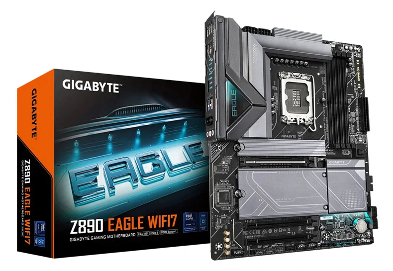 MB Gigabyte Z890 EAGLE WIFI7 LGA1851 DDR5 8800MHz OC/4xM.2/BT 5.4/2.5Gb/PCIe5.0/DP/Type-C
