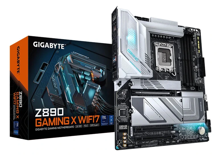 MB Gigabyte Z890 GAMING X WIFI7 LGA1851 DDR5 8800MHz OC/4xM.2/BT 5.4/2.5Gb/PCIe5.0/HDMI/DP