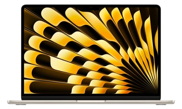 Лаптоп Apple MacBook Air 15.3 M5/10C CPU/10C GPU/16GB/512GB STARLIGHT mdvd4ze/a