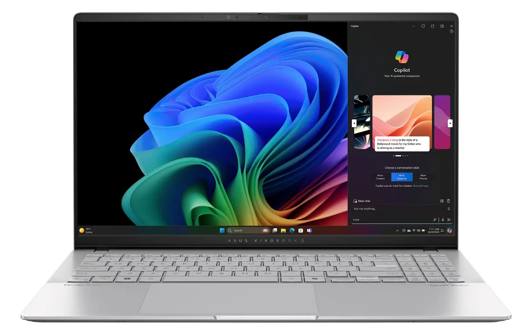 Лаптоп ASUS Vivobook S 15 OLED S5507QA-MA067W / Win 11 ( Black )