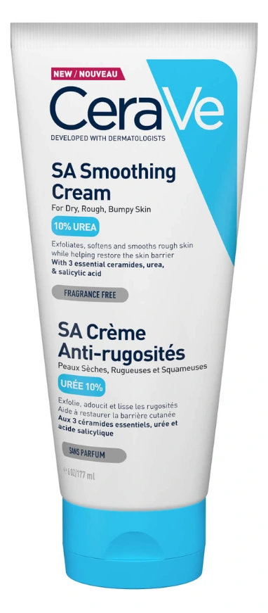 CeraVe SA Smoothing Cream Крем за измазнување на сува и груба кожа 177мл