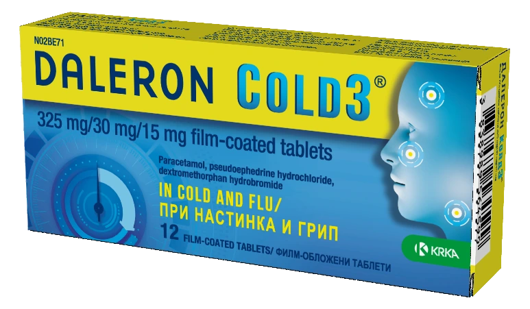 DALERON COLD 3 tabl. x12