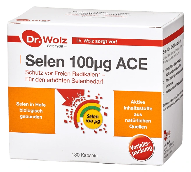 Dr. Wolz Selen ACE 100mcg 180 капсули