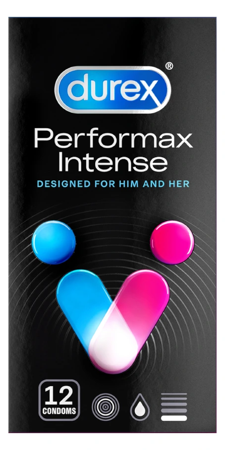 DUREX Performax Intense Презервативи, 12 парчиња