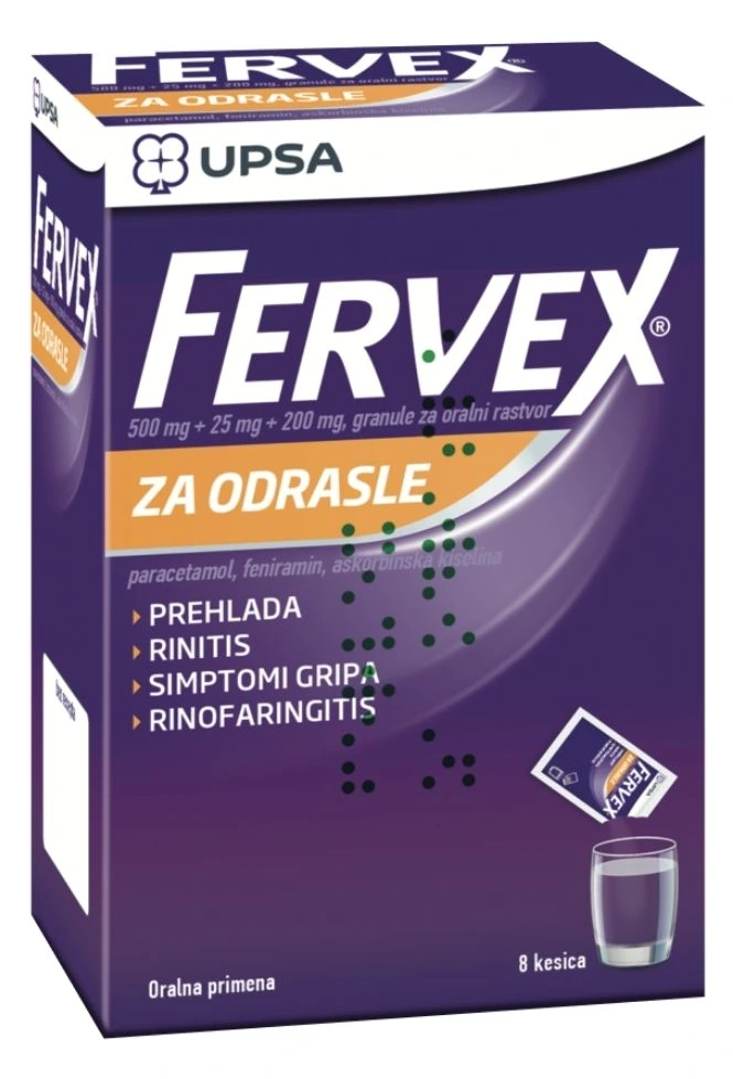 Fervex За возрасни 8 ќесички