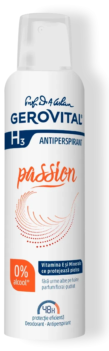 GEROVITAL H3 Passion Антиперспирант дезодоранс, 150 мл