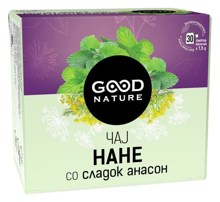 ГУД НАТУРЕ ЧАЈ ОД НАНЕ СО АНАСОН 30 ЌЕСИЧКИ