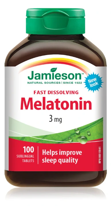 JAMIESON МЕЛАТОНИН 3 мг ленти x 30