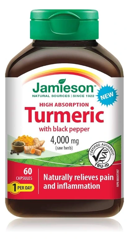 JAMIESON Високо абсорптивна куркума 4000 mg x 60 капсули