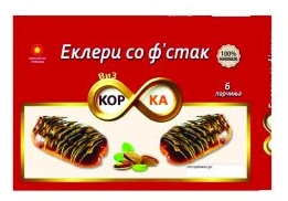 Корка – Еклери со ф’стак 6/1