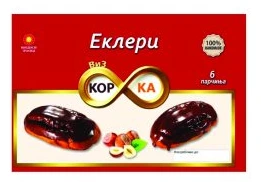 Корка – Еклери со лешник 6/1