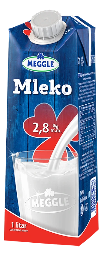 Млеко Мегле 2.8% 1л