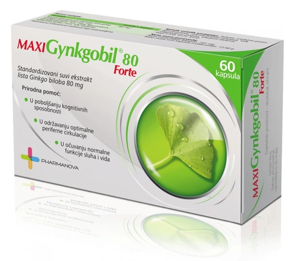 PHARMANOVA Макси гинкобил форте 80, 60 капсули