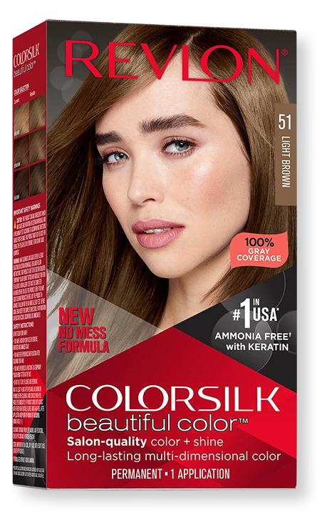 REVLON Light Brown Фарба за коса без амонијак, број 51