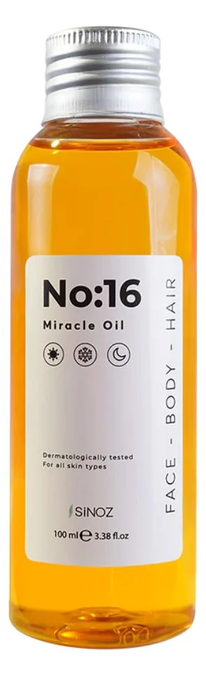 SINOZ Nо:16 Miracle Oil Масло за лице, тело и коса, 100 мл