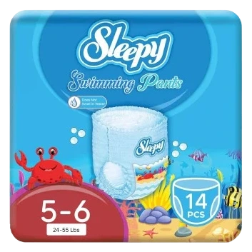 SLEEPY Гаќички за пливање бр. 5-6 (11-25 кг) 14 гаќички