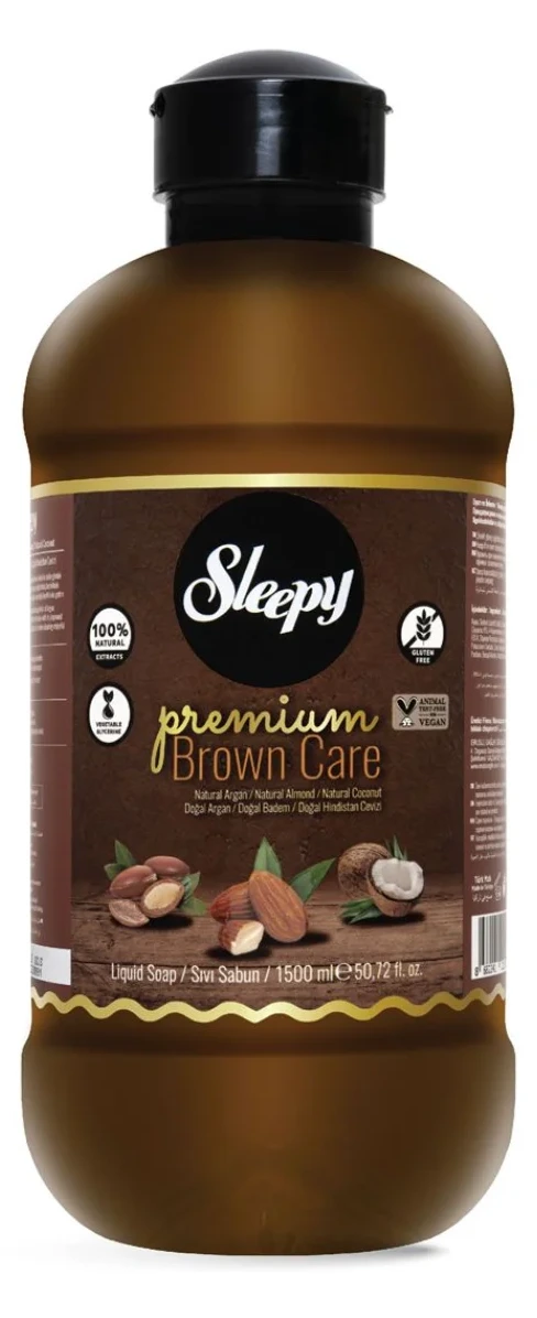 SLEEPY Premium Brown Care Течен сапун за раце, 1500 мл
