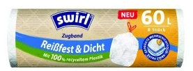 Swirl – Вреќи за ѓубре со врвки 60l