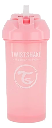 Twistshake 78588 Чаша со цевка 6+ месеци 360мл Розева