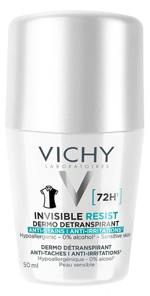 VICHY Invisible Resist Антиперспирант рол-он дезодоранс, 50 мл